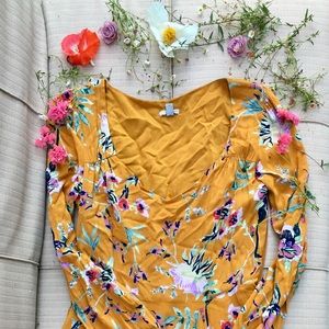 Burnt Orange Floral Dress🍂